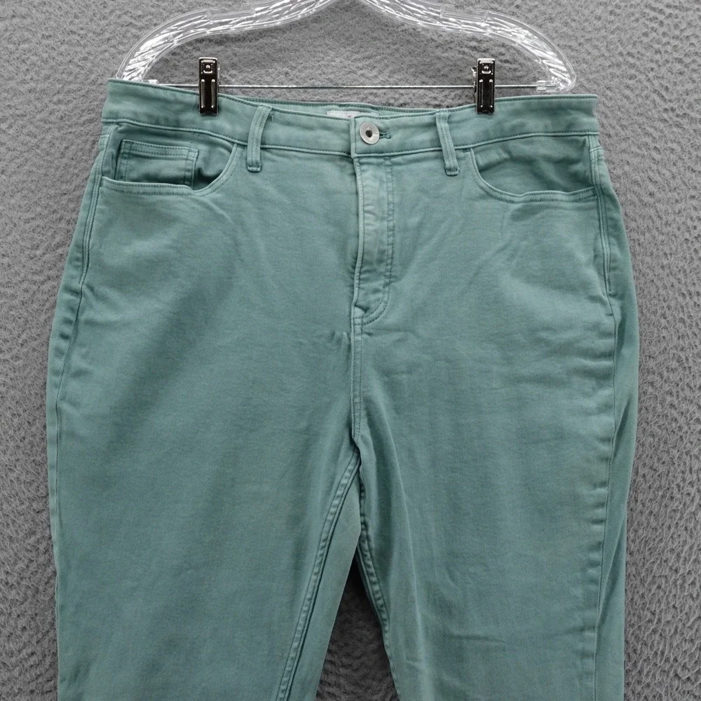 Vineyard Vines High Rise Skinny‎ Jeans 33 Green Womens Ankle Length Stretch